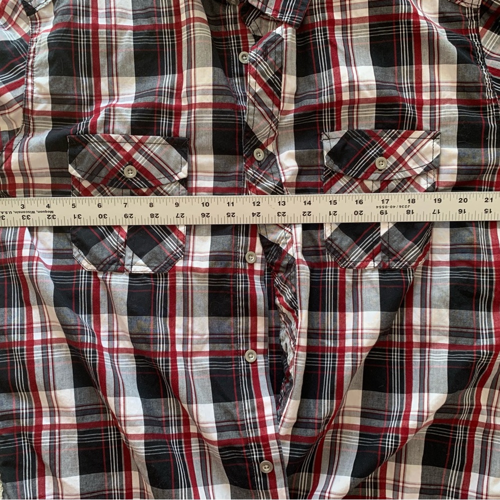 Helix men’s button down plaid shirt XL - Picture 6 of 8
